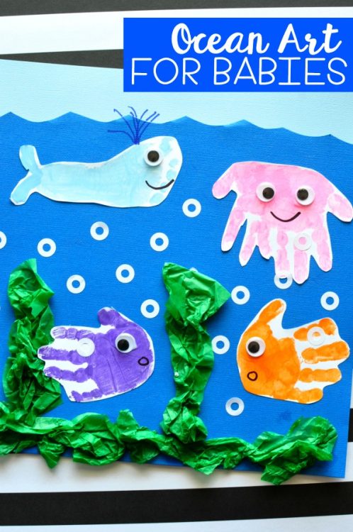 Handprint And Footprint Baby Art Project - I Heart Crafty Things