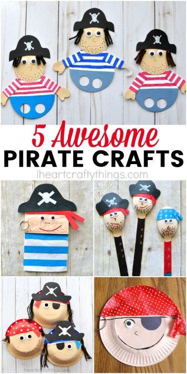 5 Awesome Pirate Crafts For Kids - I Heart Crafty Things