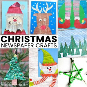 christmas newspaper craft ideas 2 1