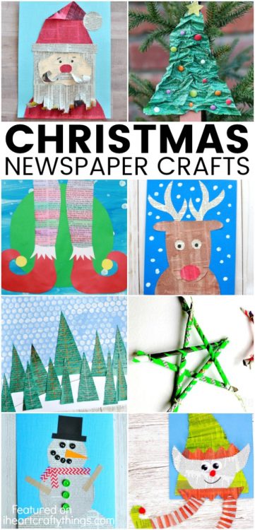 Christmas Newspaper Craft Ideas - I Heart Crafty Things