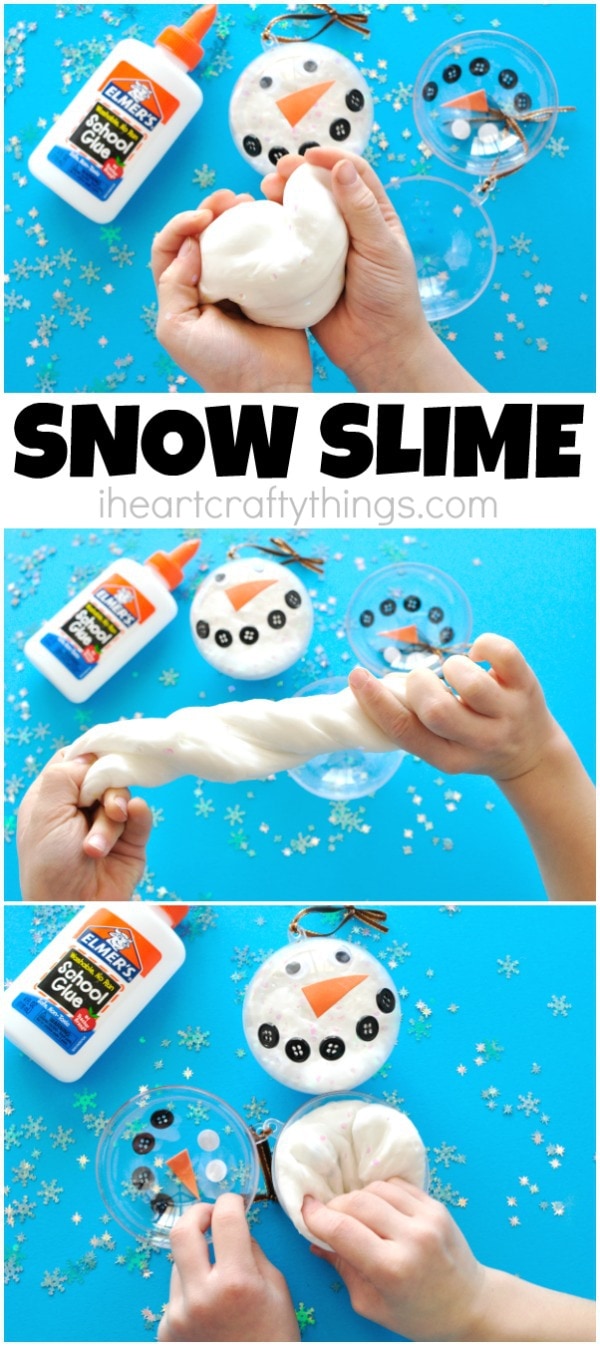 glittery snow slime recipe