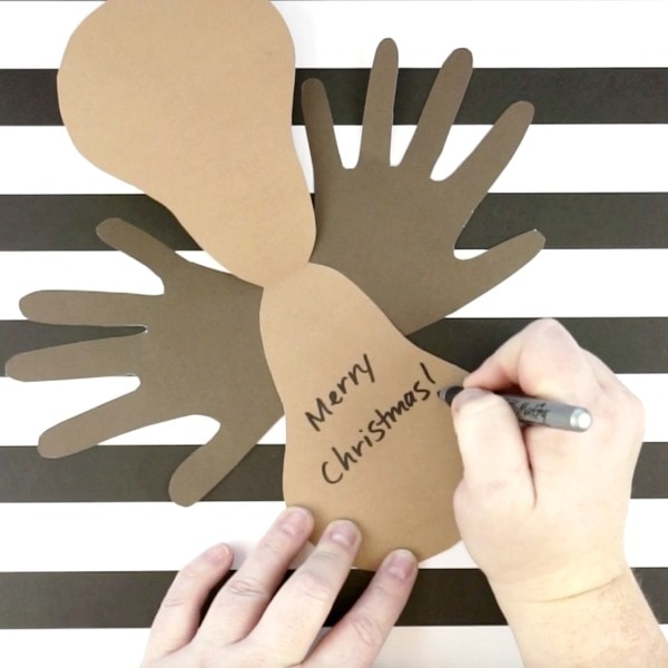 handprint reindeer card 4