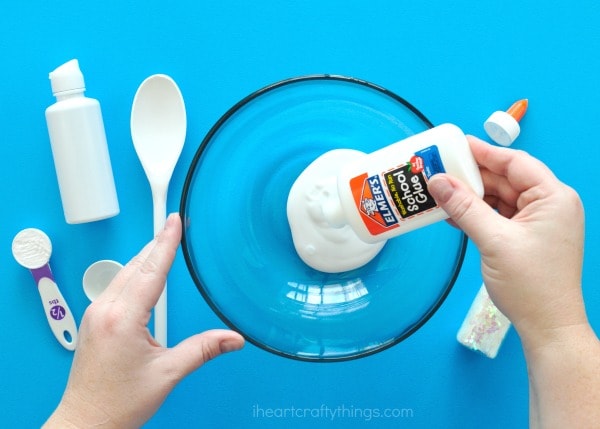 DIY Elmer's white school glue slime 