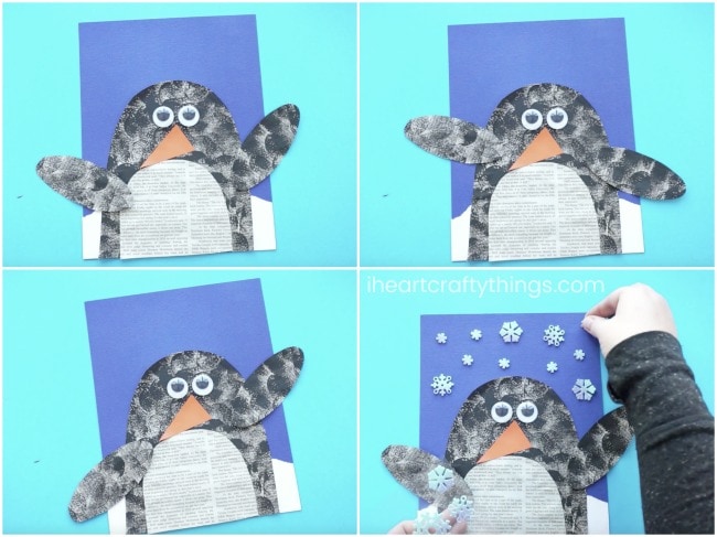 penguin newspaper craft 3