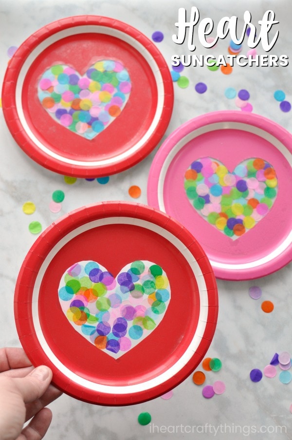 heart suncatcher craft