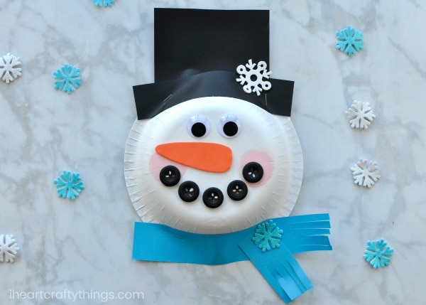 construction paper snowman hat