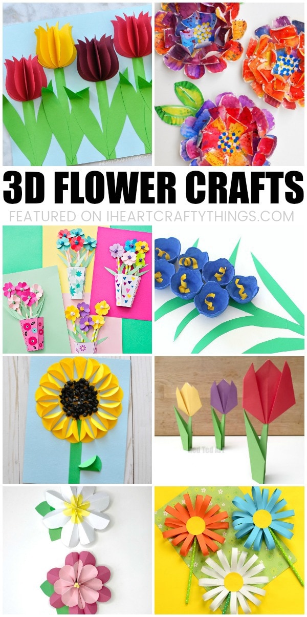 Beautiful 3d Flower Crafts For Kids I Heart Crafty Things