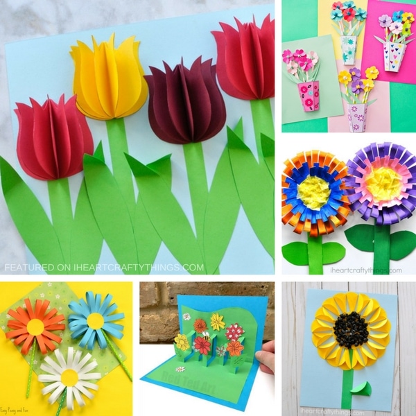 3D Paper Flowers Kids Craft – Craft Box Girls