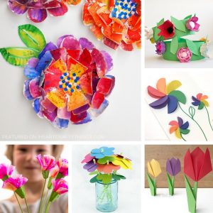 Beautiful 3D Flower Crafts For Kids - I Heart Crafty Things