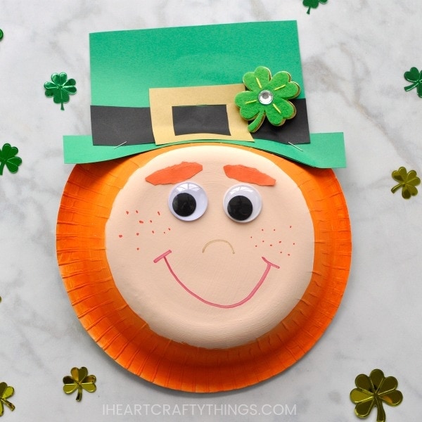 paper bowl leprechaun craft 2