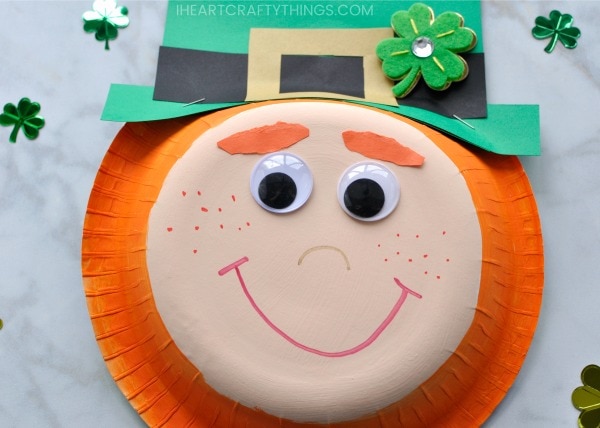 paper bowl leprechaun craft 3