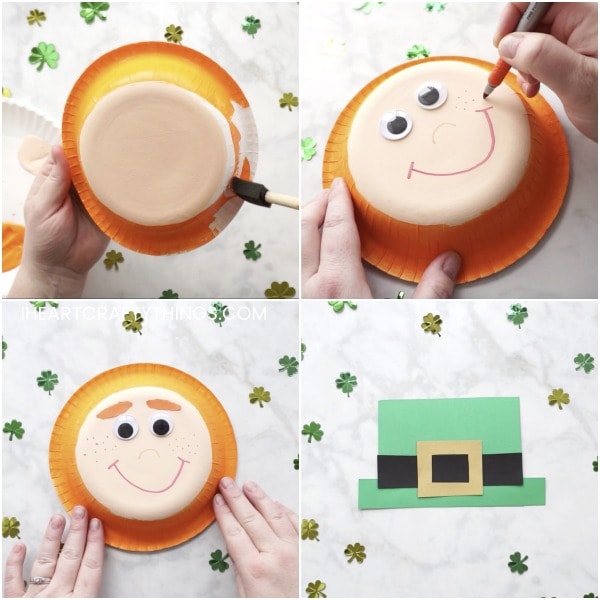 paper bowl leprechaun craft 4