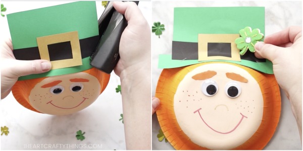 paper bowl leprechaun craft 5