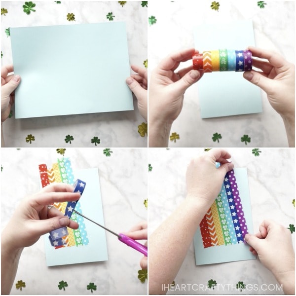 rainbow washi tape craft 5