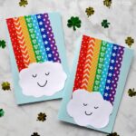 Rainbows and washi tape combine together to make a rainbow washi tape craft that is perfect for a spring kids craft. Create it as a stand alone rainbow craft or make your washi tape rainbow craft into a darling rainbow greeting card that will put a big smile on someone's face.