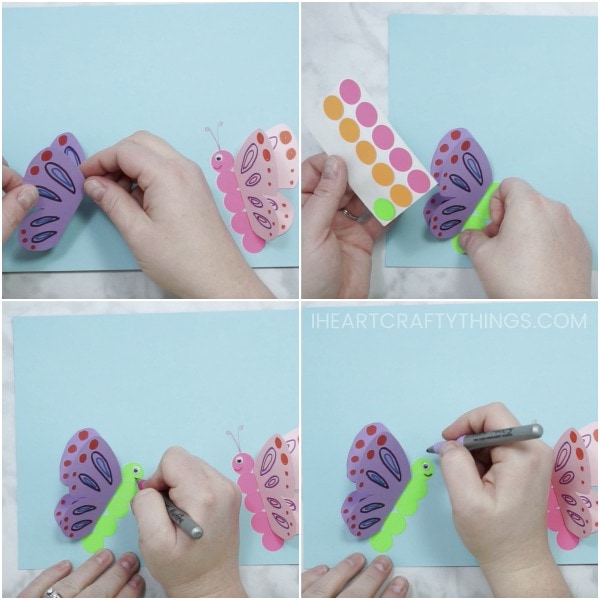 3D Paper Butterfly Craft – I Heart Crafty Things