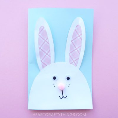 Cutest Bunny DIY Easter Card - I Heart Crafty Things