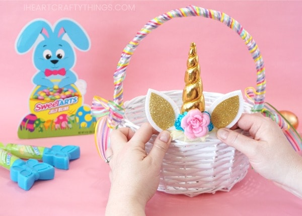 diy unicorn easter basket 4