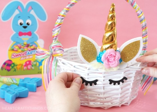 diy unicorn easter basket 5