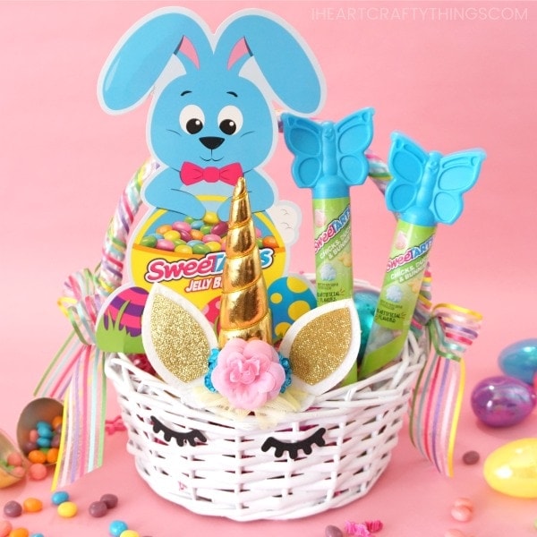 diy unicorn easter basket 8