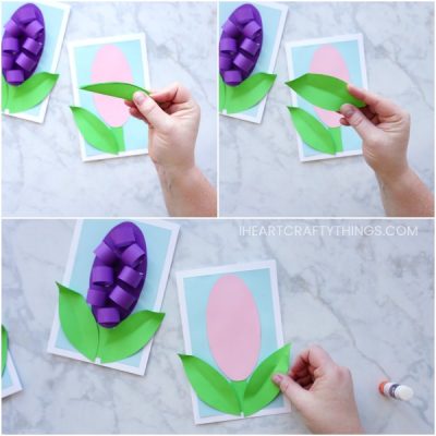 Hyacinth Flower Mother's Day Card Idea - I Heart Crafty Things