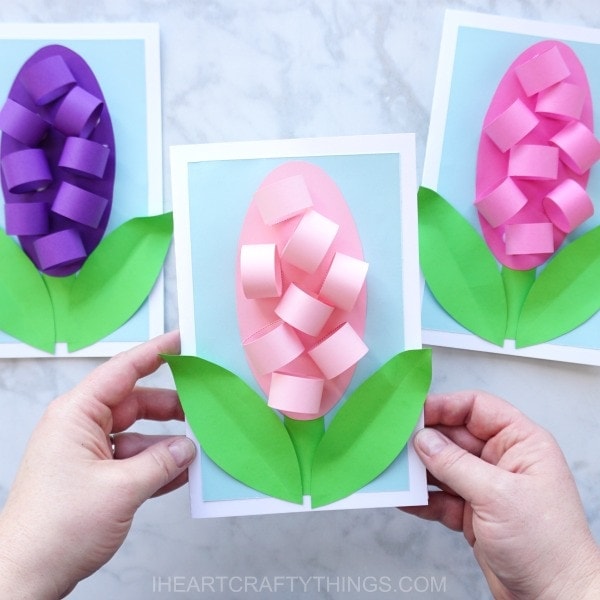 Hyacinth Flower Mother’s Day Card Idea
