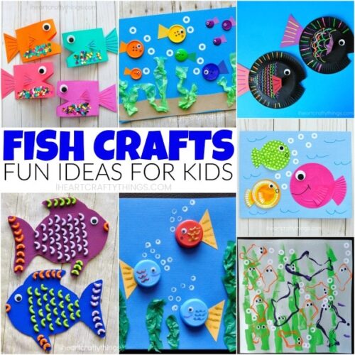 10 Fun Fish Crafts For Kids They Are Going To Love! - I Heart Crafty Things