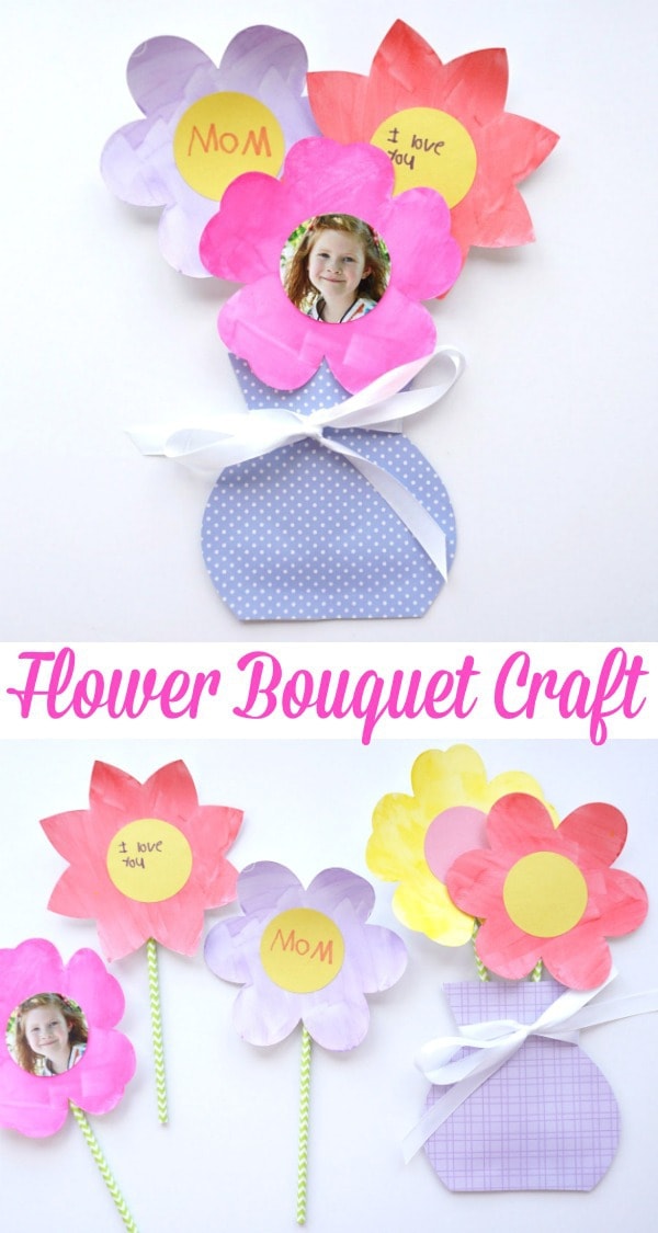 flower bouquet craft pin