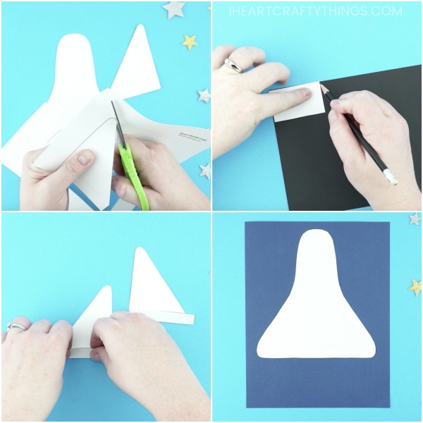 make a paper space shuttle