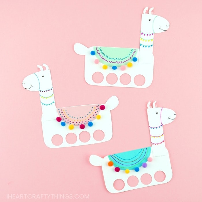 Colorful Llama Craft For Kids I Heart Crafty Things