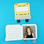 Cute back to school photo keepsake card for kids to make. Free template included to help make this cute back to school craft.