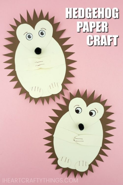 hedgehog paper craft 3