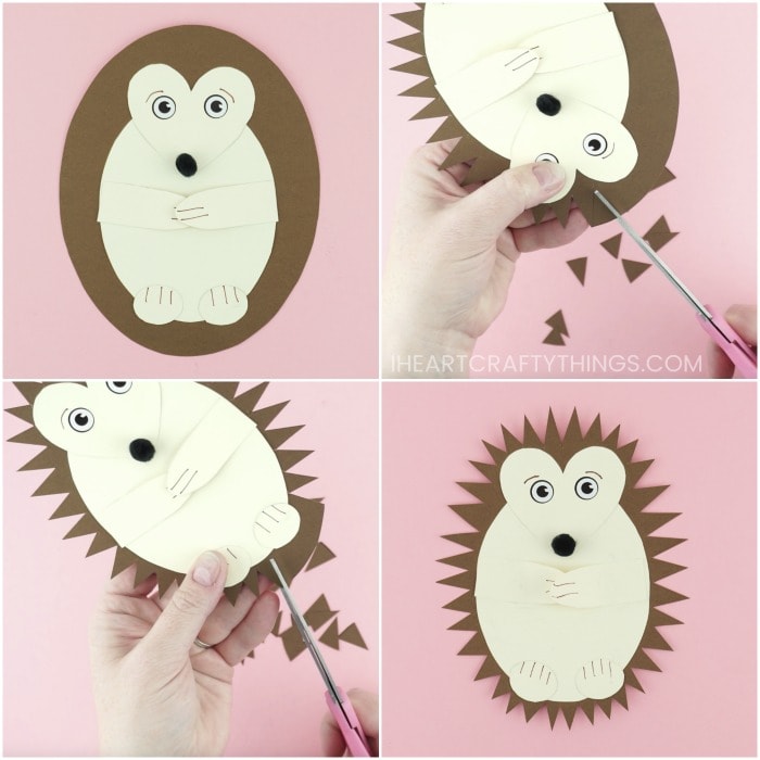 paper hedgehog craft 5