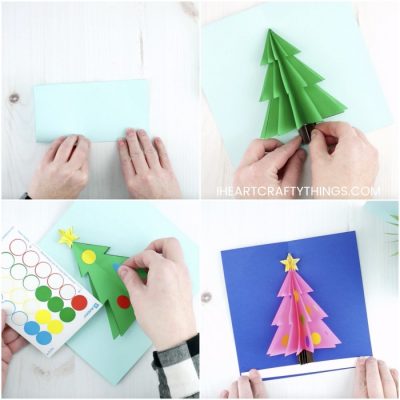 How To Make A 3d Christmas Card - I Heart Crafty Things