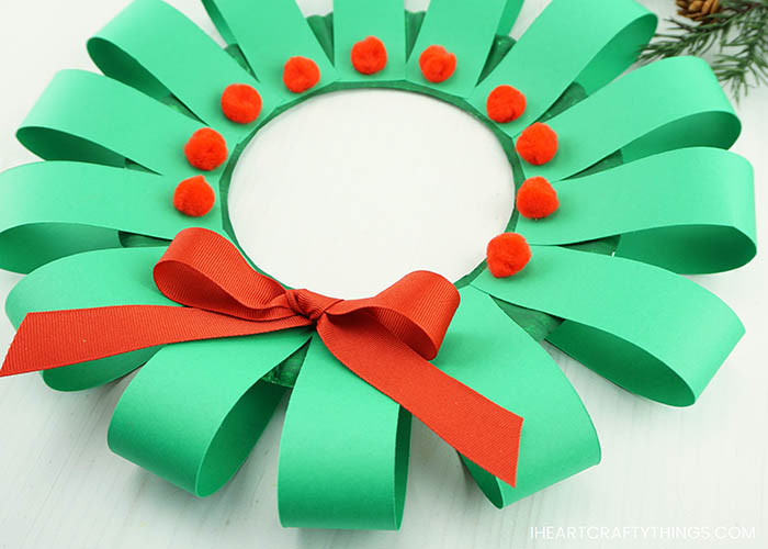 paper plate christmas wreath craft 3 resized