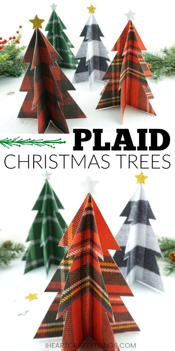 plaid christmas trees 5