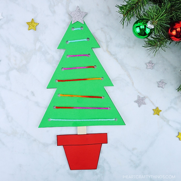 fine motor christmas tree craft 3 resized