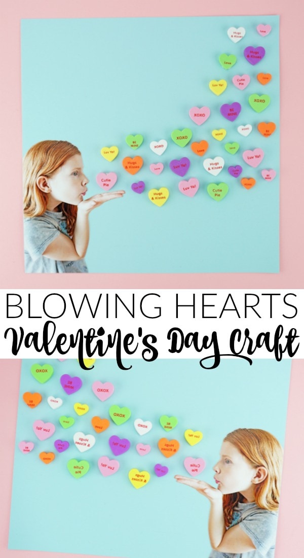 blowing hearts craft pin