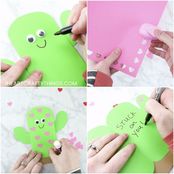 The Cutest Cactus Valentine Valentine Card Crafts, Valentine Crafts For  Kids, Valentine Crafts