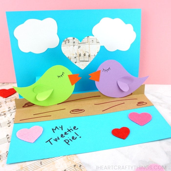 pop up love birds craft 2