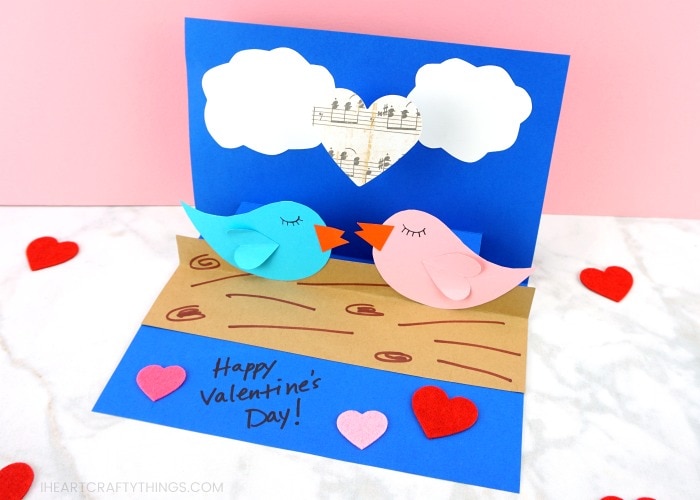 pop up love birds craft 4