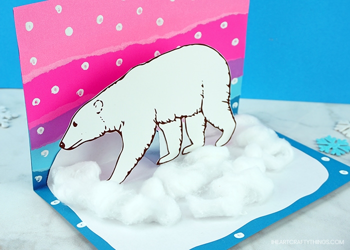 pop up polar bear craft 2