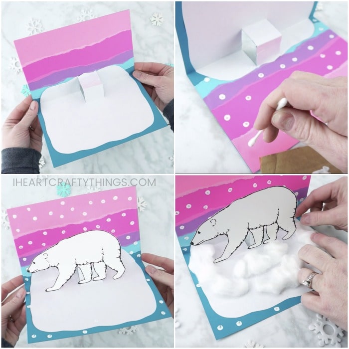 pop up polar bear craft 7