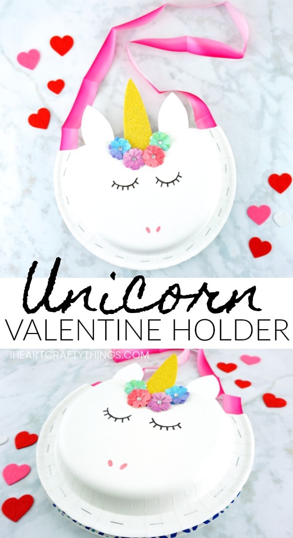 unicorn valentine holder pin