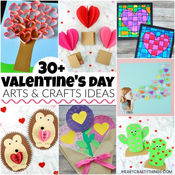 Valentine's Day crafts for kids, toddlers and preschoolers