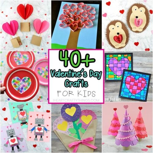 Bear Valentine Craft - I Heart Crafty Things