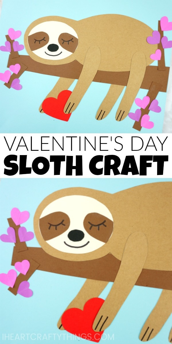 valentines sloth craft 3