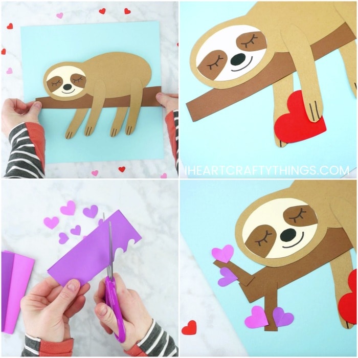 valentines sloth craft 7