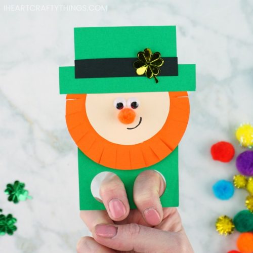 How To Make Awesome Leprechaun Finger Puppets - I Heart Crafty Things