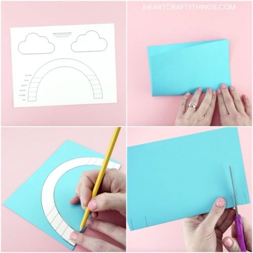 How To Make An Easy Pop Up Rainbow Card I Heart Crafty Things